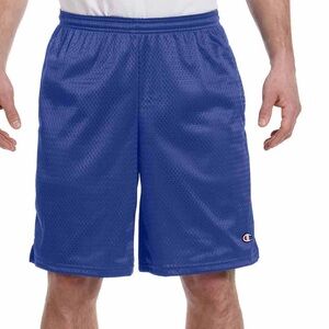 Champion Men's Athletic 3.7-Ounce Mesh Short with Pockets Royal Blue Size XL